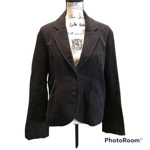 Ralph Lauren Polo Jeans Blazer Jacket Black XLarge Velvet Y2K vintage workwear